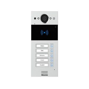 akuvox r20b ip video intercom with 5 keys and rfid wall mount